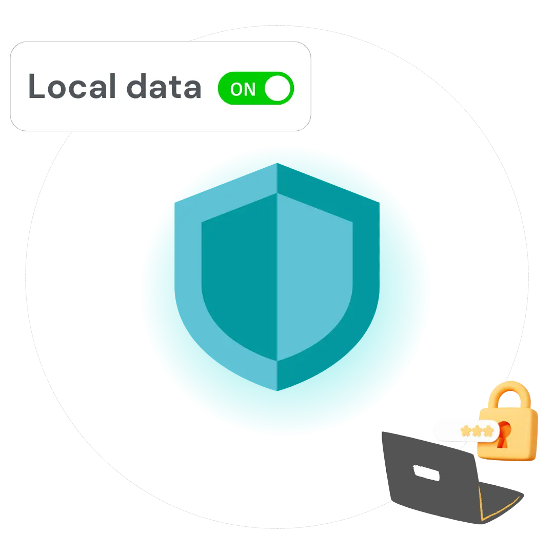 Privacy-first local storage UI chat app